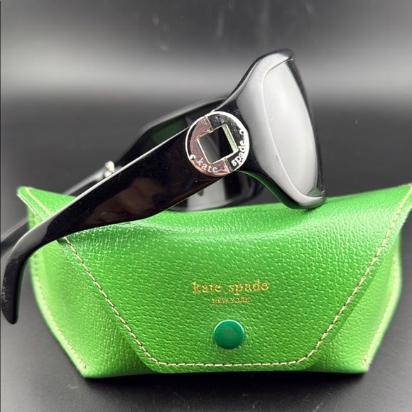 Kate Spade Black Sunglasses with Green Case main image 5